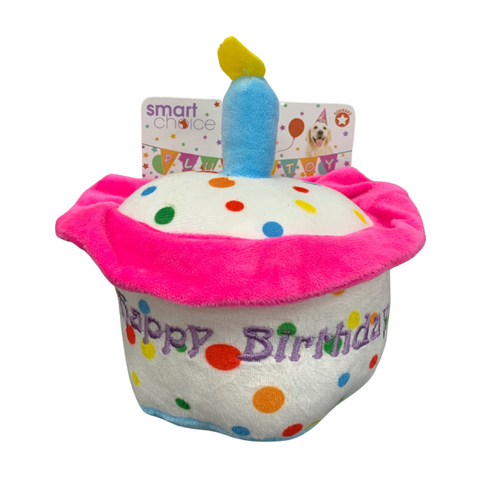 Birthday cake plush toy