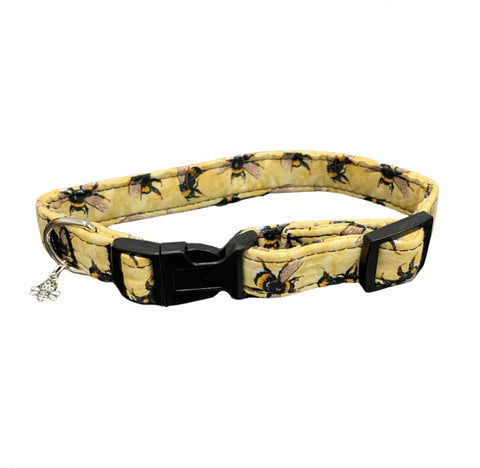 Bee print pet collar