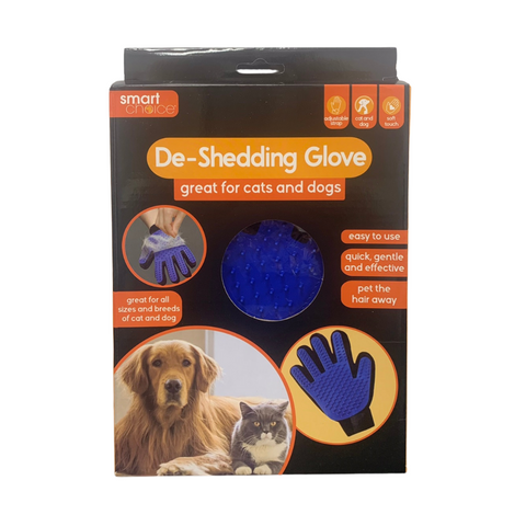 De-shedding pet glove/brush