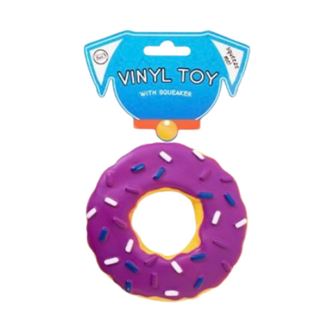 Squeaky donut toy