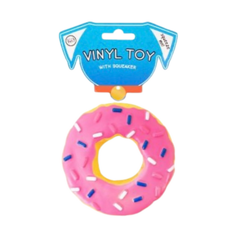 Squeaky donut toy